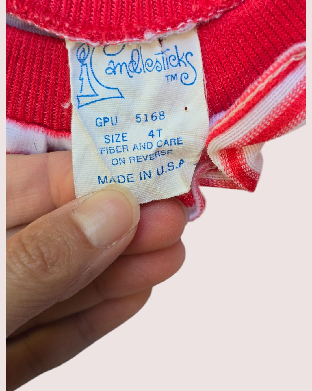 Vintage Candlesticks nightgown Size 4