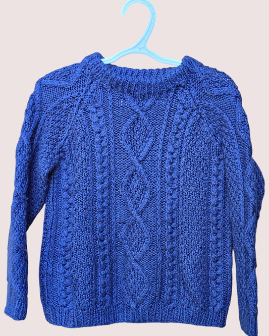 Handknit sweater 3-5T