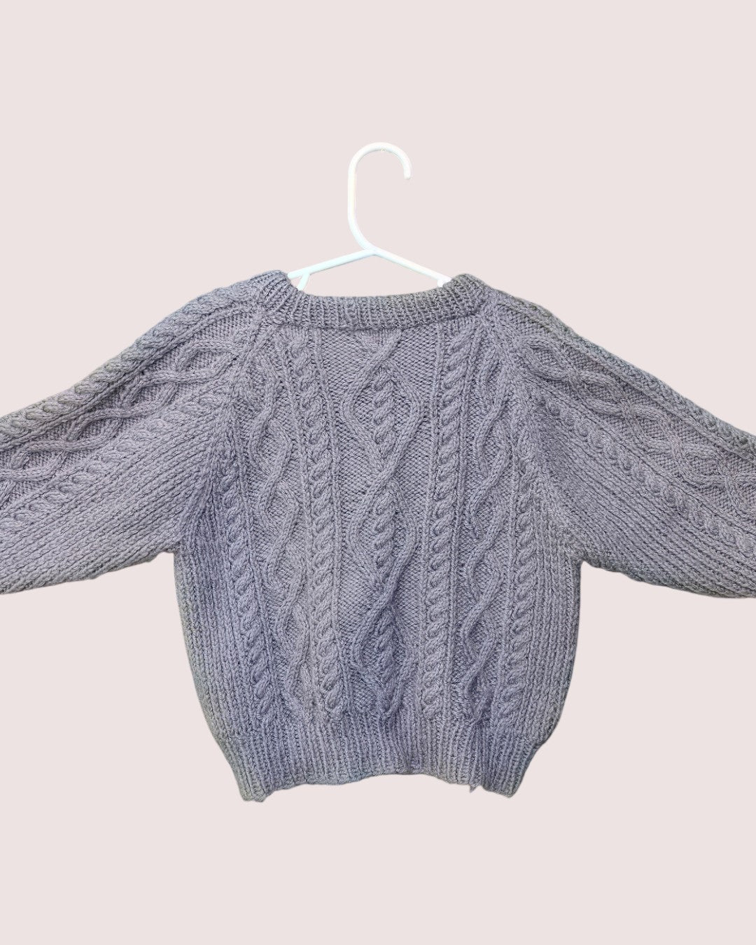 Handknit wool sweater 3-5T