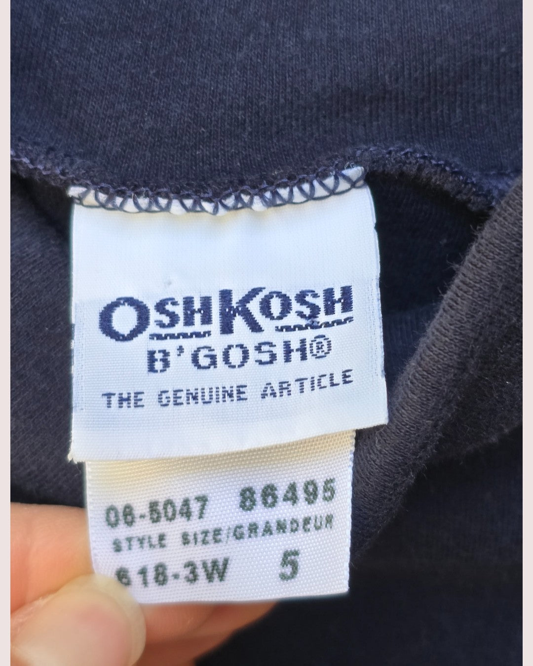Vintage Oshkosh navy blue turtleneck Size 5
