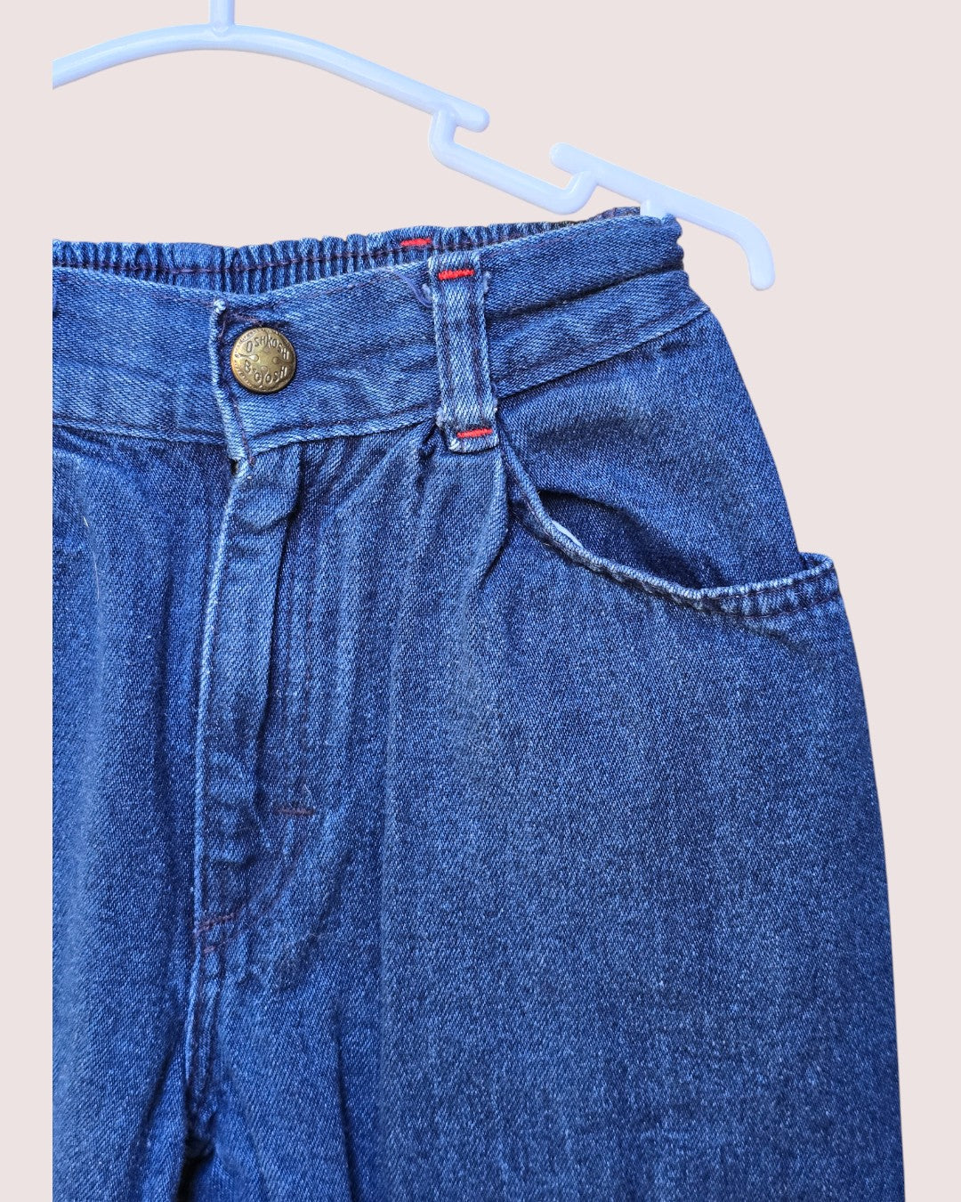 Vintage Oshkosh jeans with red plaid detailing Size 4S