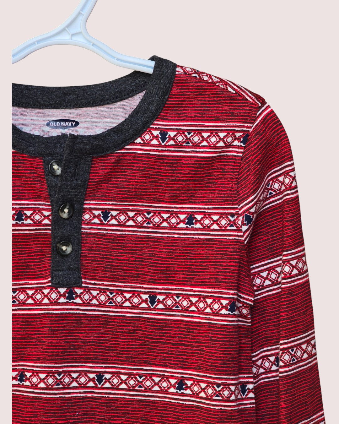 Old Navy striped henley 5T NWOT