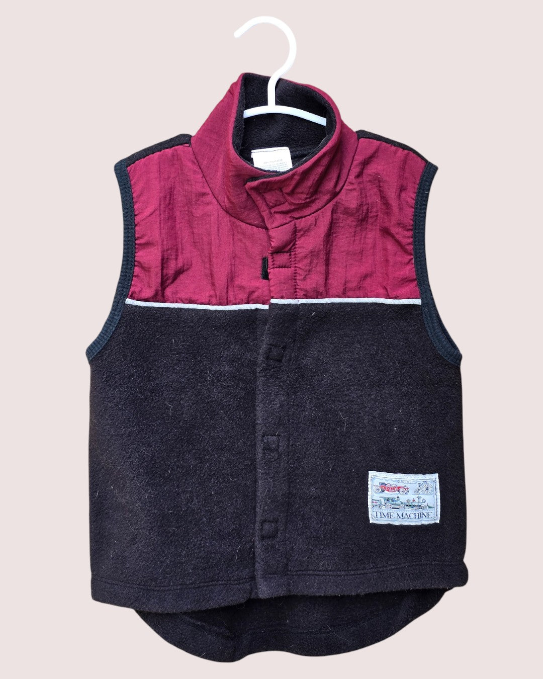 Vintage Krickets "time machine" fleece vest, velcro closure Tagged 5