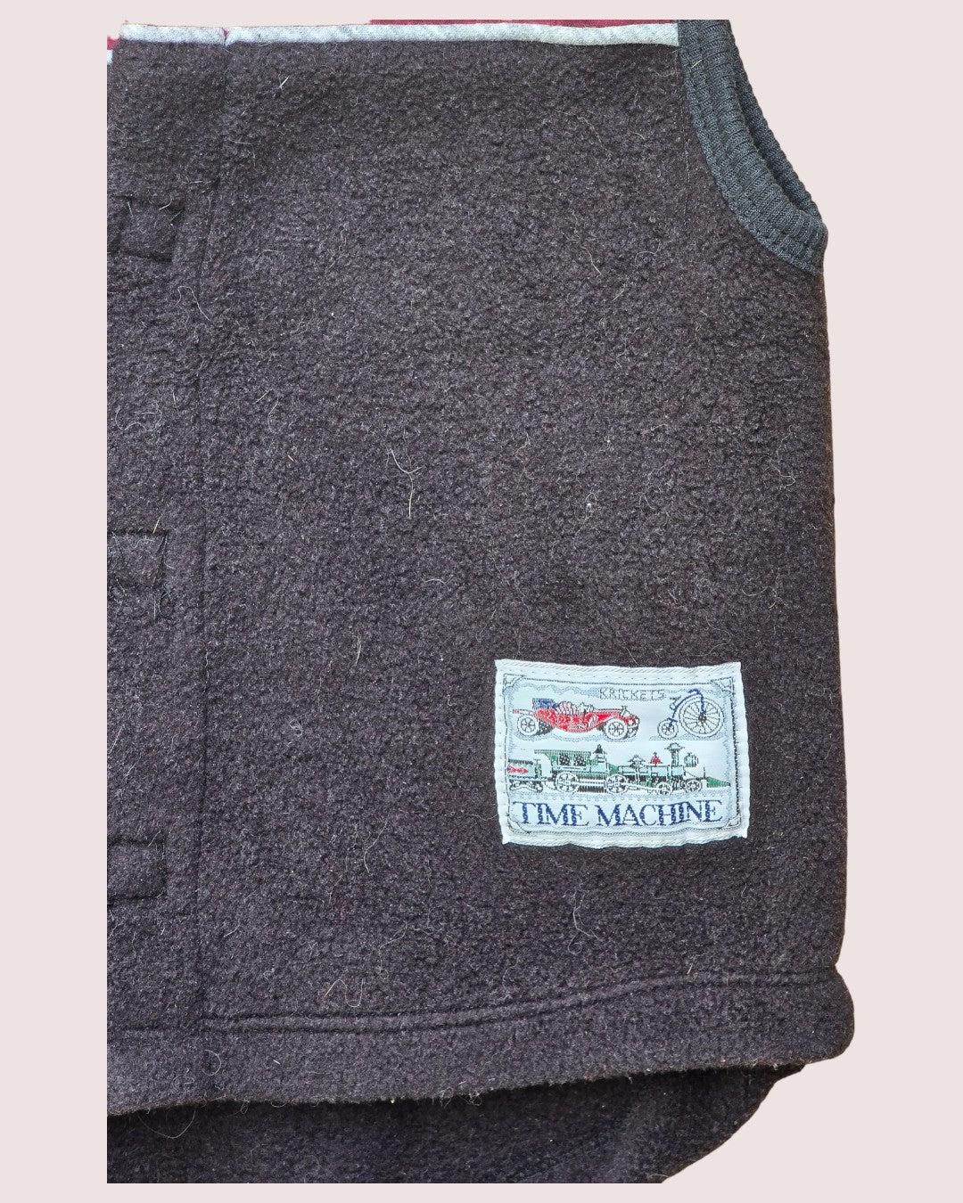 Vintage Krickets "time machine" fleece vest, velcro closure Tagged 5