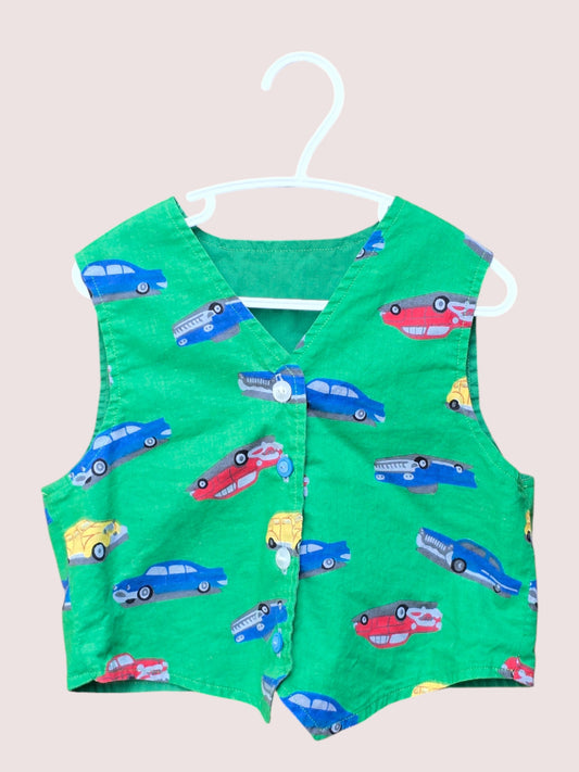 Handmade cars vest 4-5T