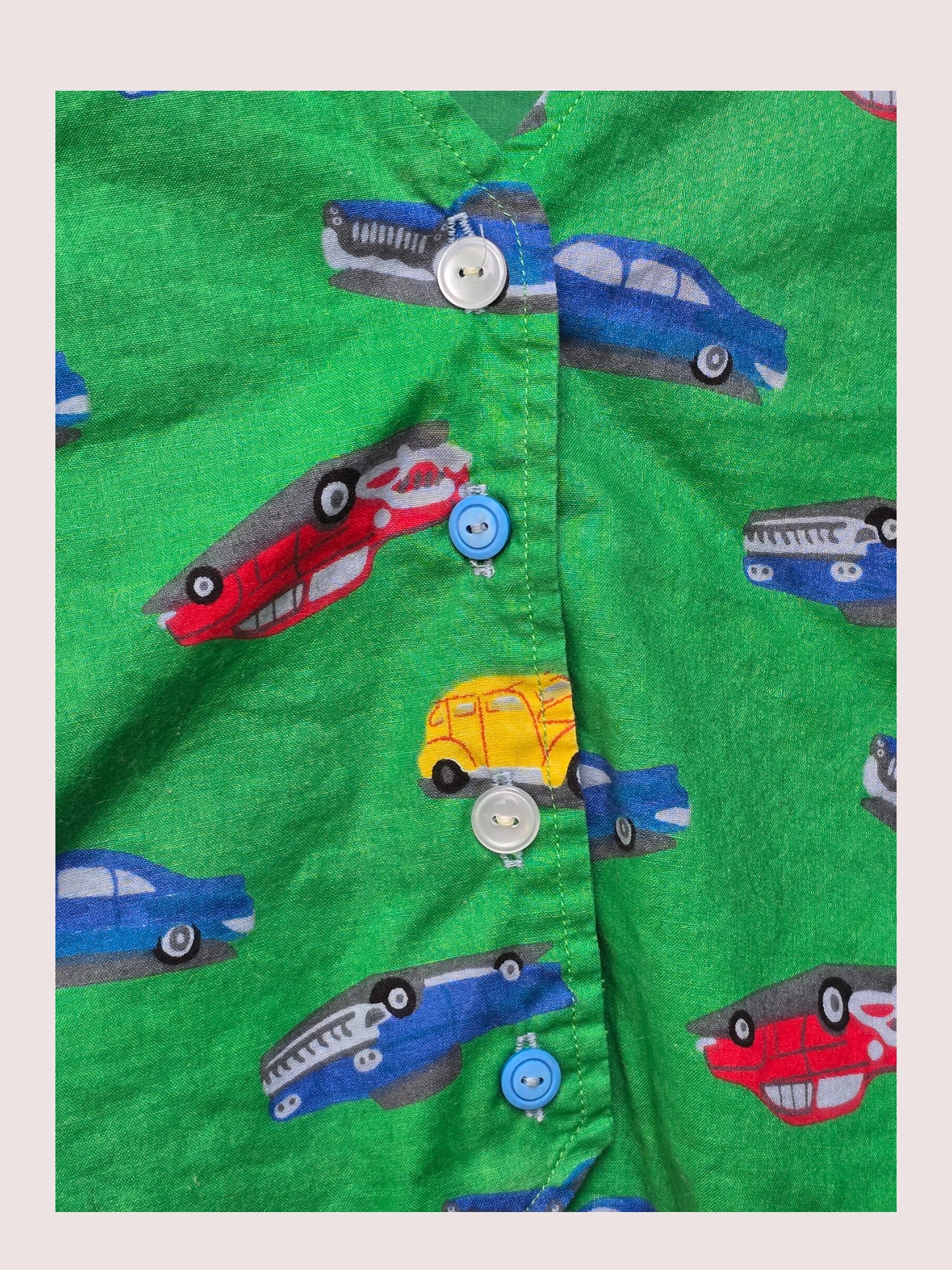Handmade cars vest 4-5T
