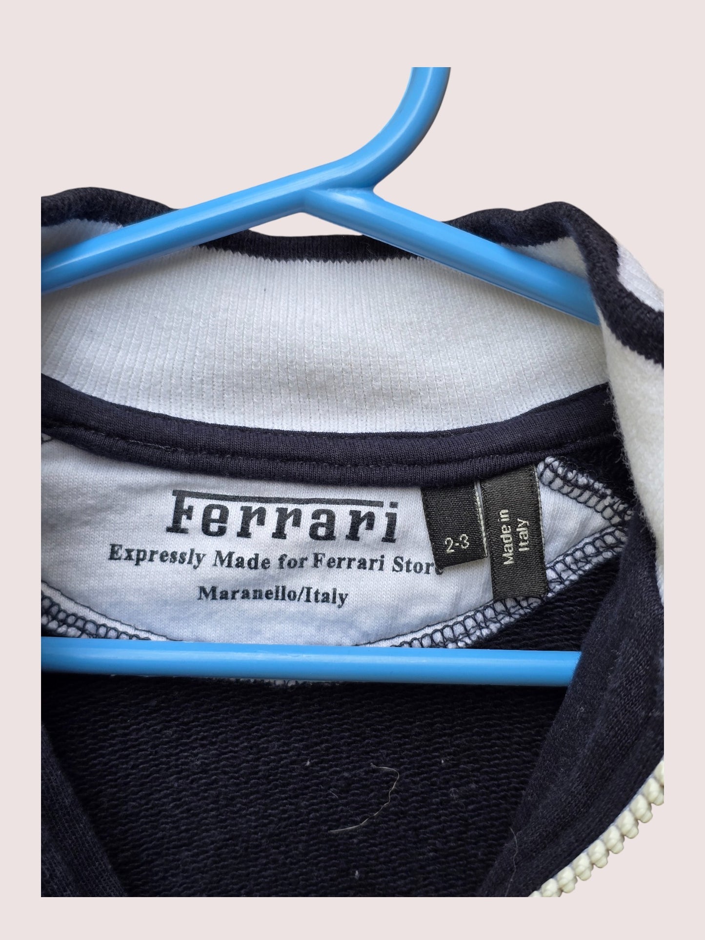Ferrari zip sweater 2-3T