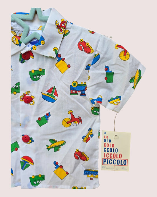 Deadstock vintage vehicles shirt Tagged 2T