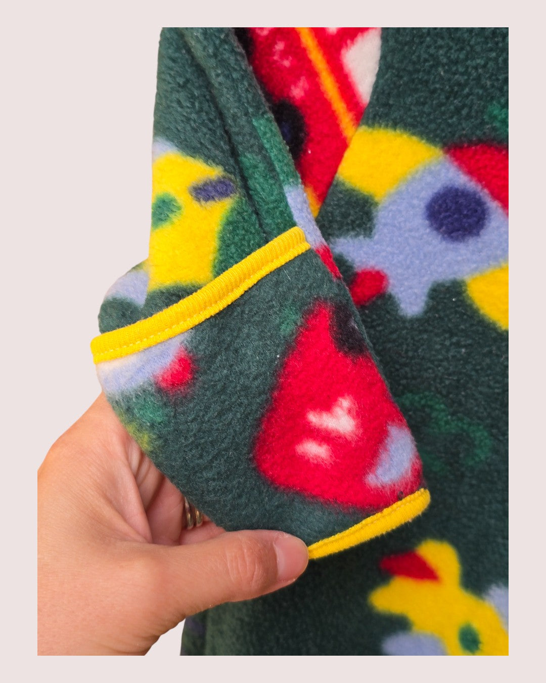 Vintage Teddys Choice vehicles fleece hooded bunting 12-18m