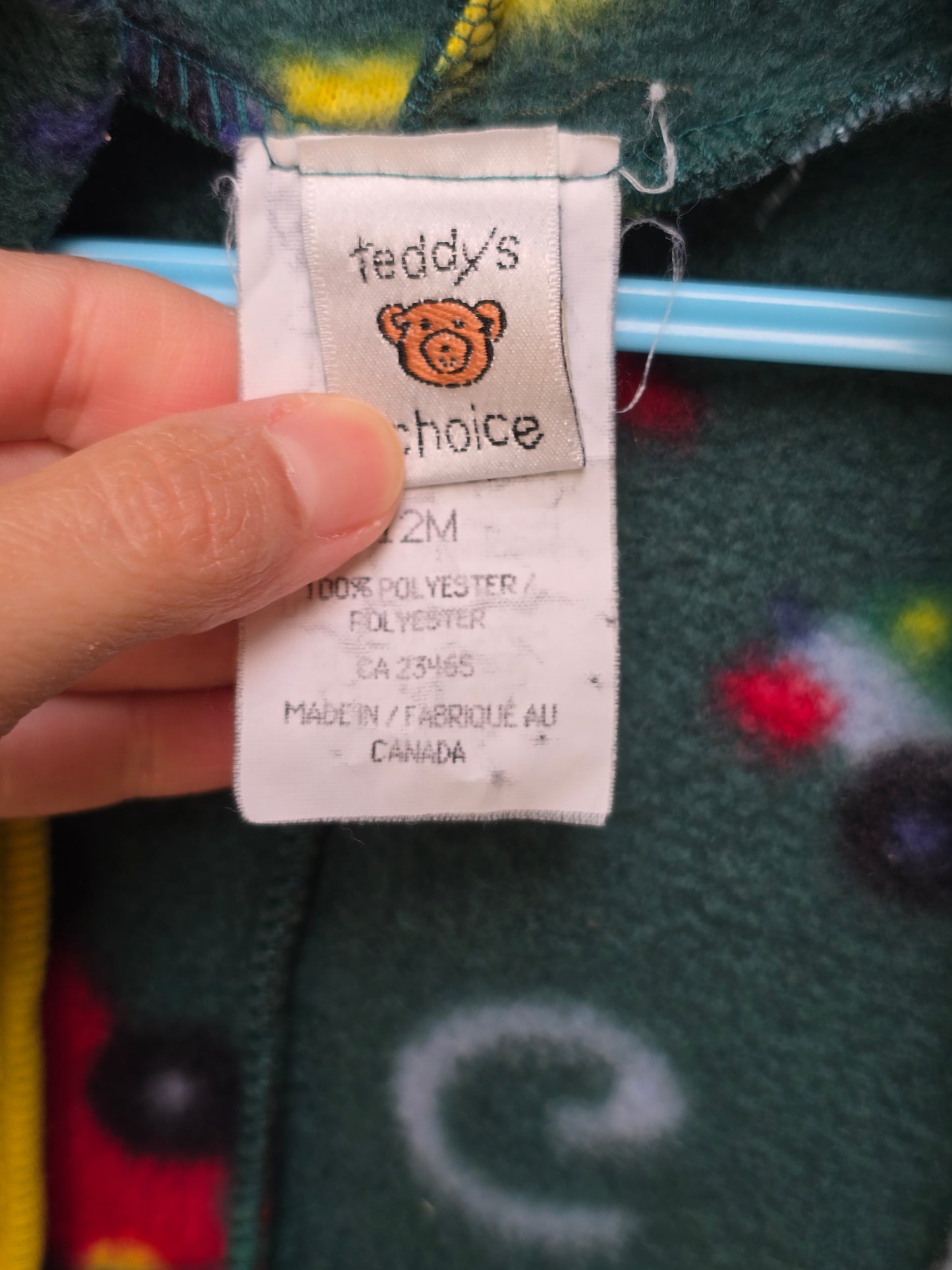 Vintage Teddys Choice vehicles fleece hooded bunting 12-18m