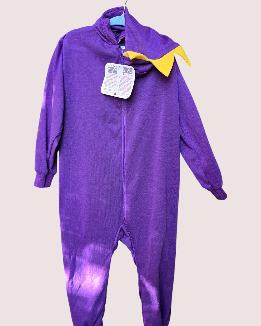 Vintage Avon romper with 3D spines and hood Tagged 3