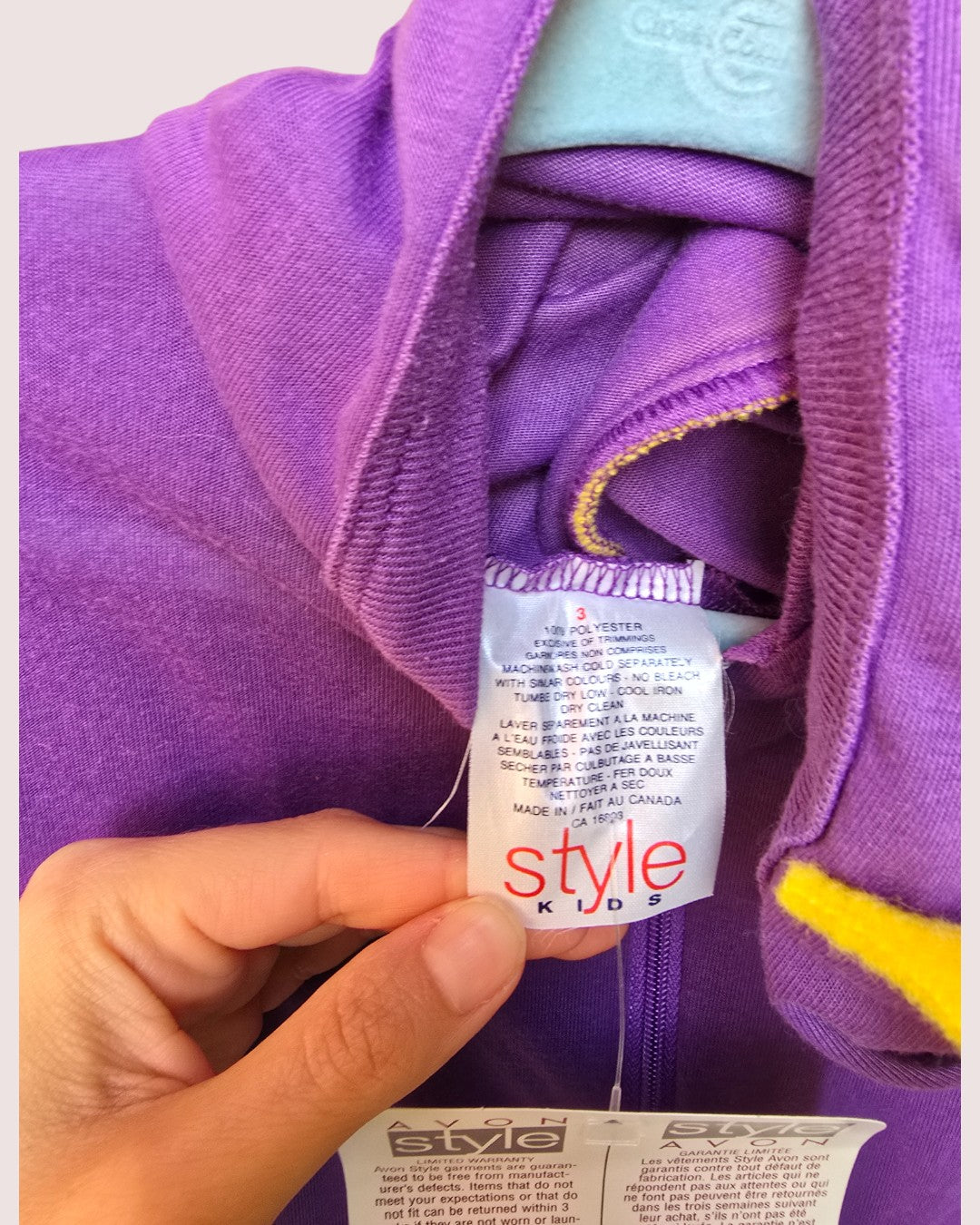 Vintage Avon romper with 3D spines and hood Tagged 3