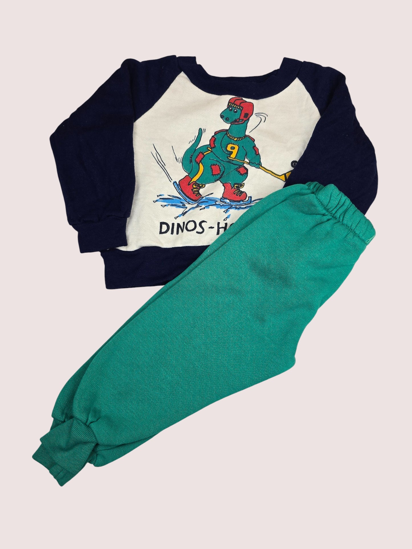 Vintage Dino Hockey two piece set 2T