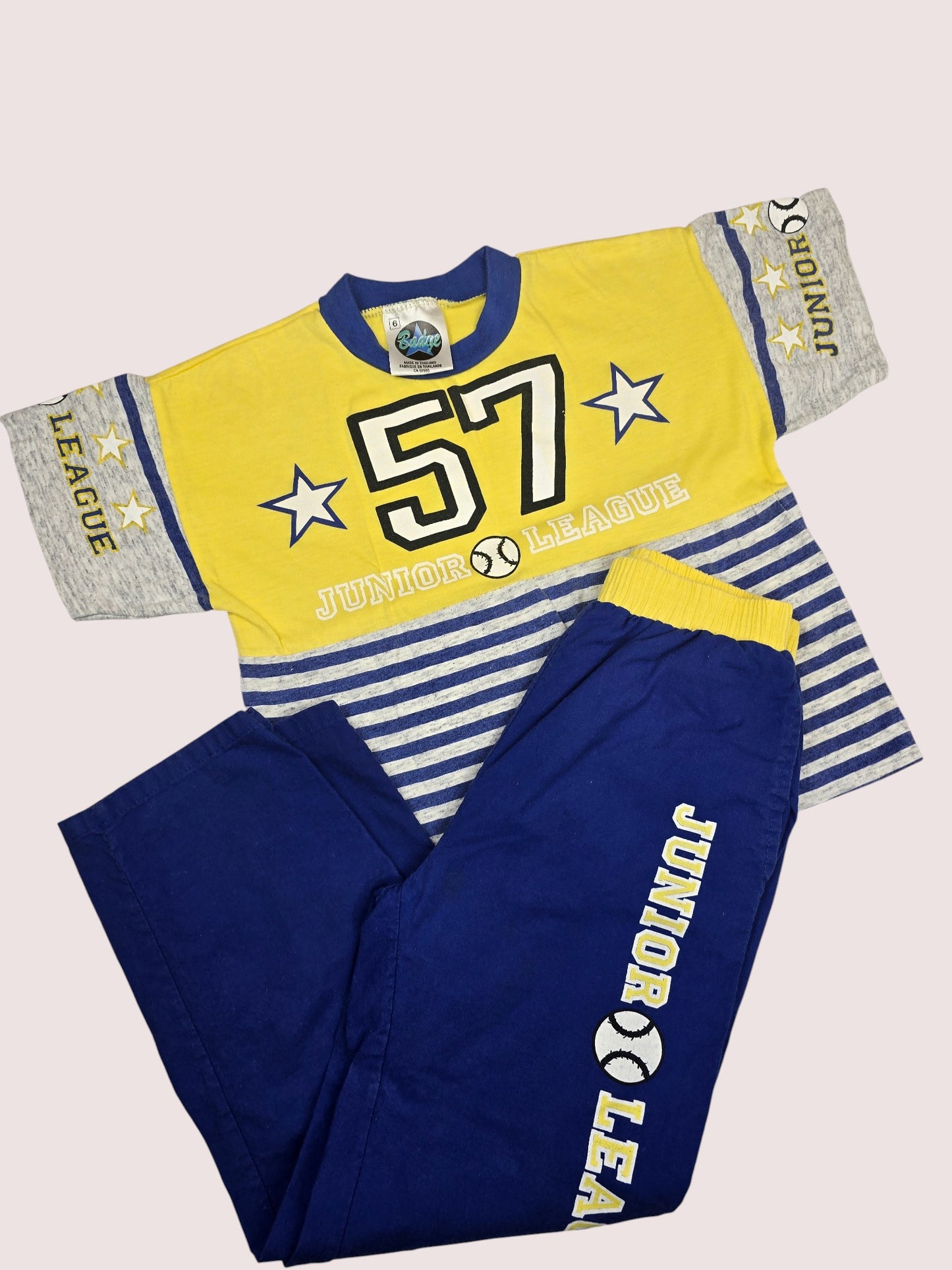 Vintage Badge two piece baseball set Tagged 6