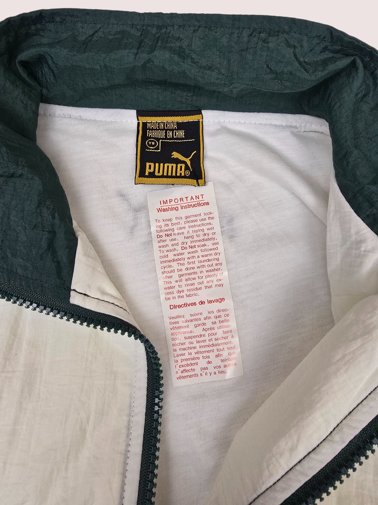 Vintage Puma colourblock windbreaker jacket Tagged Youth S