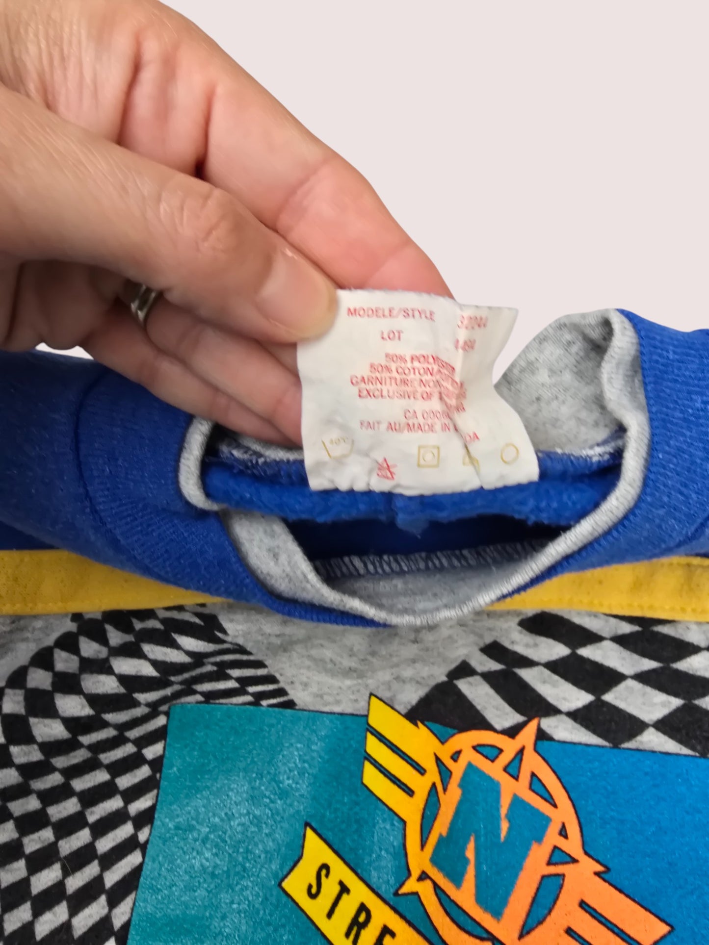 Vintage two piece basketball sweat suit 8-10Y