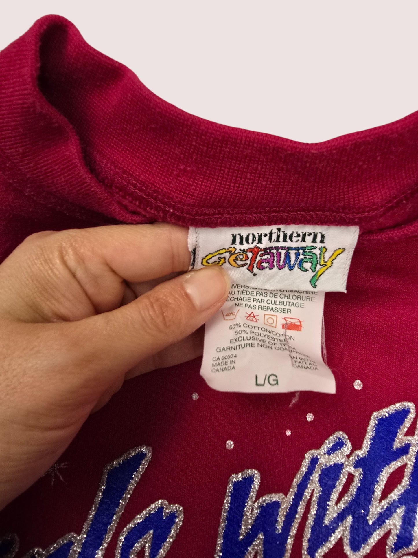 Vintage Northern Getaway skating crewneck Youth L