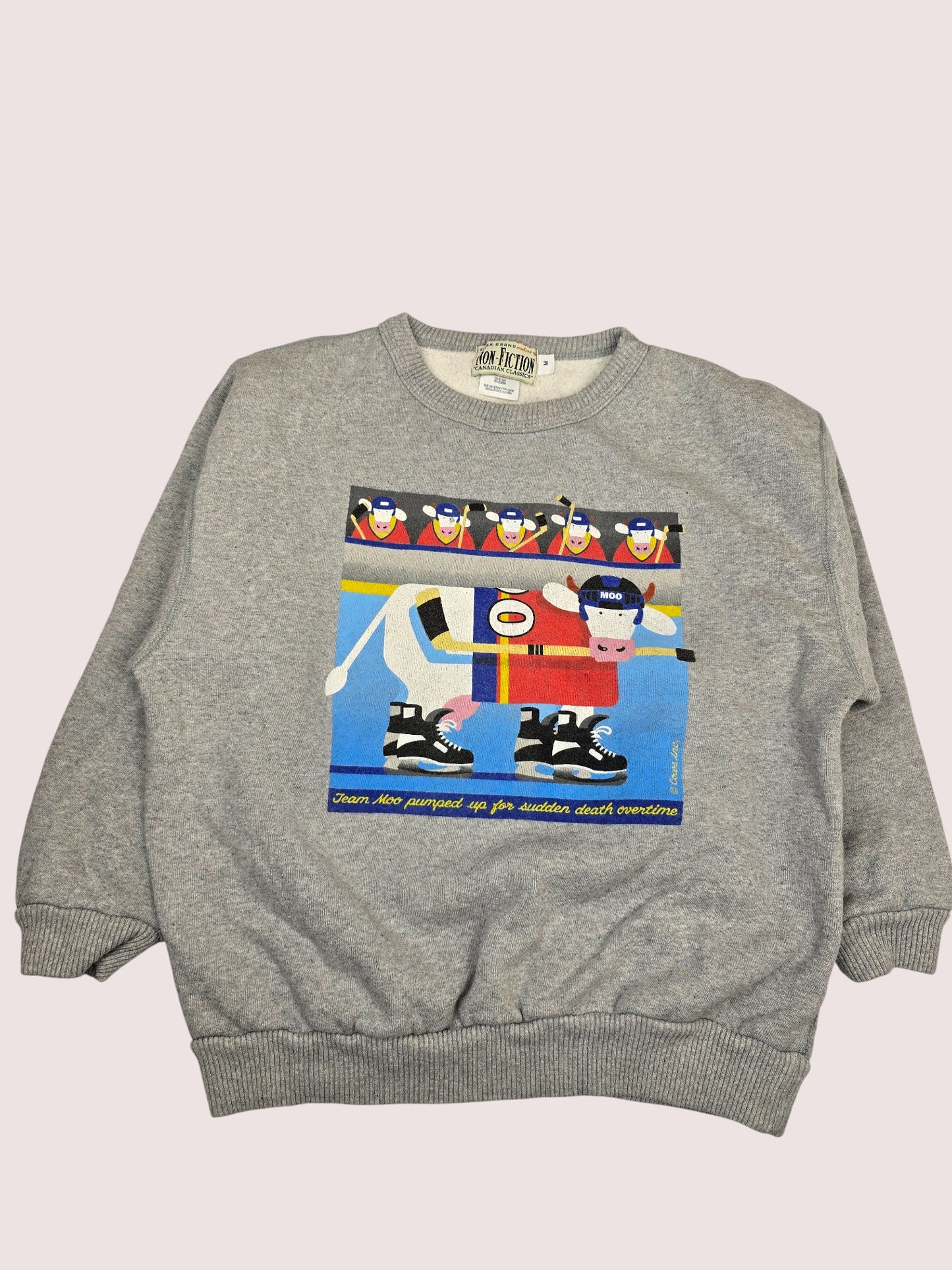 Vintage Cows hockey crewneck Tagged Youth M