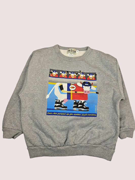 Vintage Cows hockey crewneck Tagged Youth M