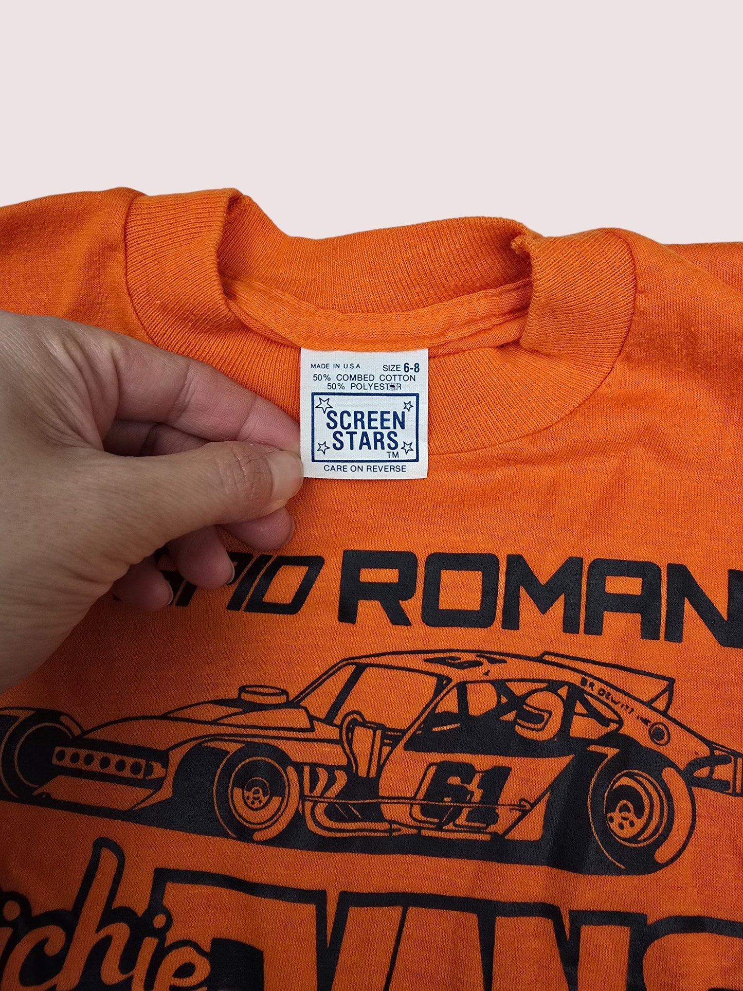 Vintage Richie Evans Nascar single stitch racing tee Best Fit 4-6Y