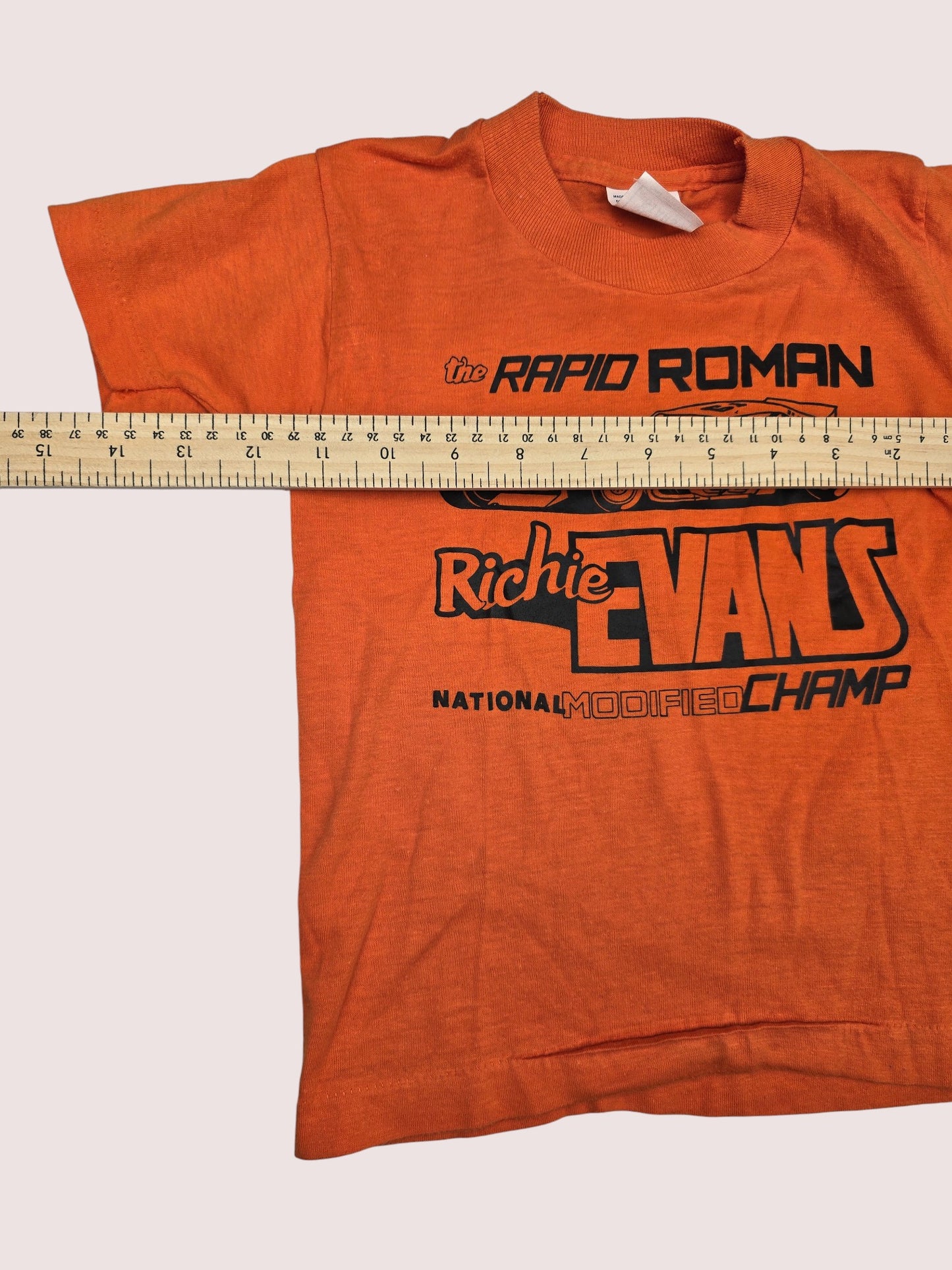Vintage Richie Evans Nascar single stitch racing tee Best Fit 4-6Y