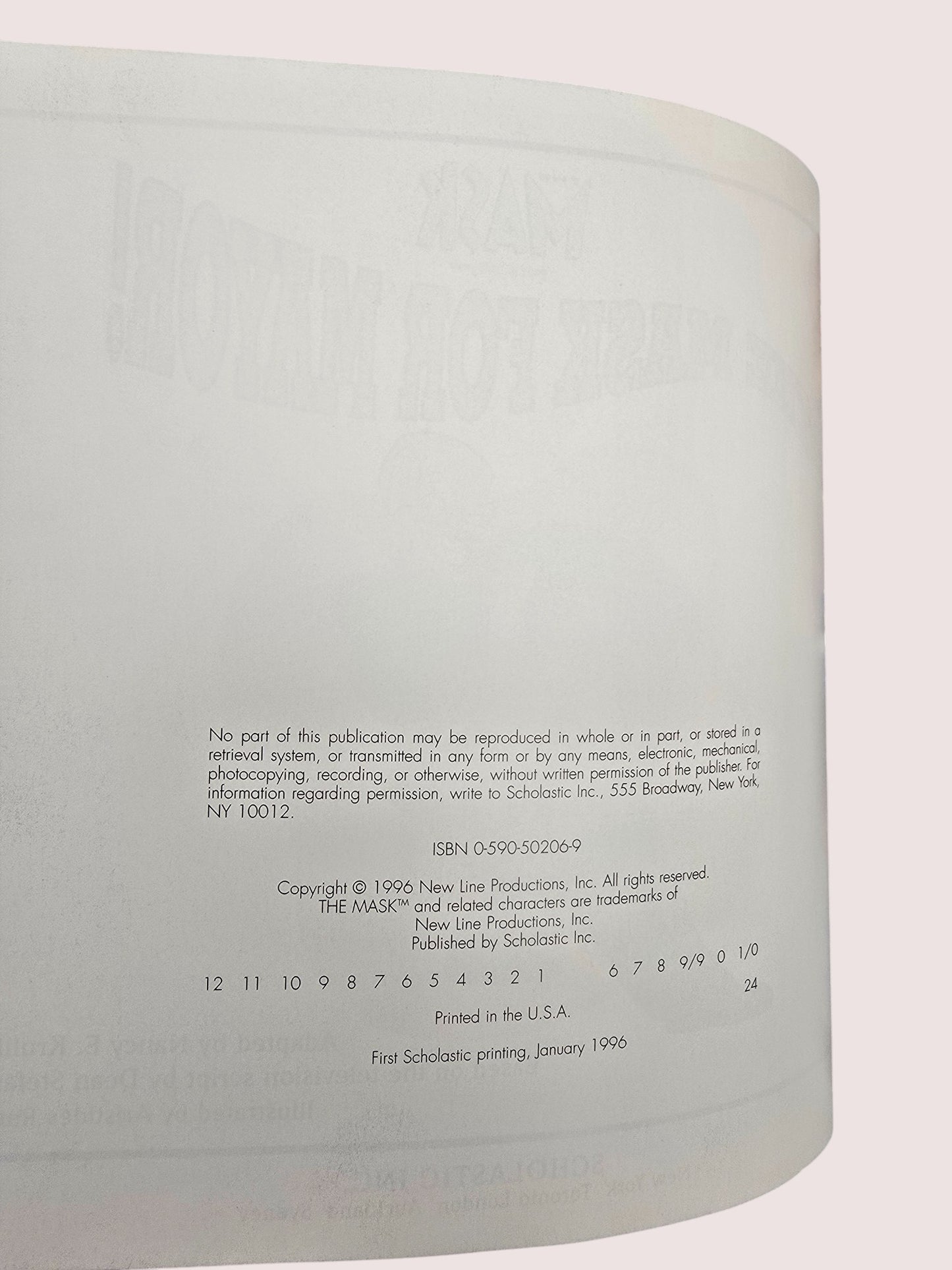 Vintage The Mask paperback book