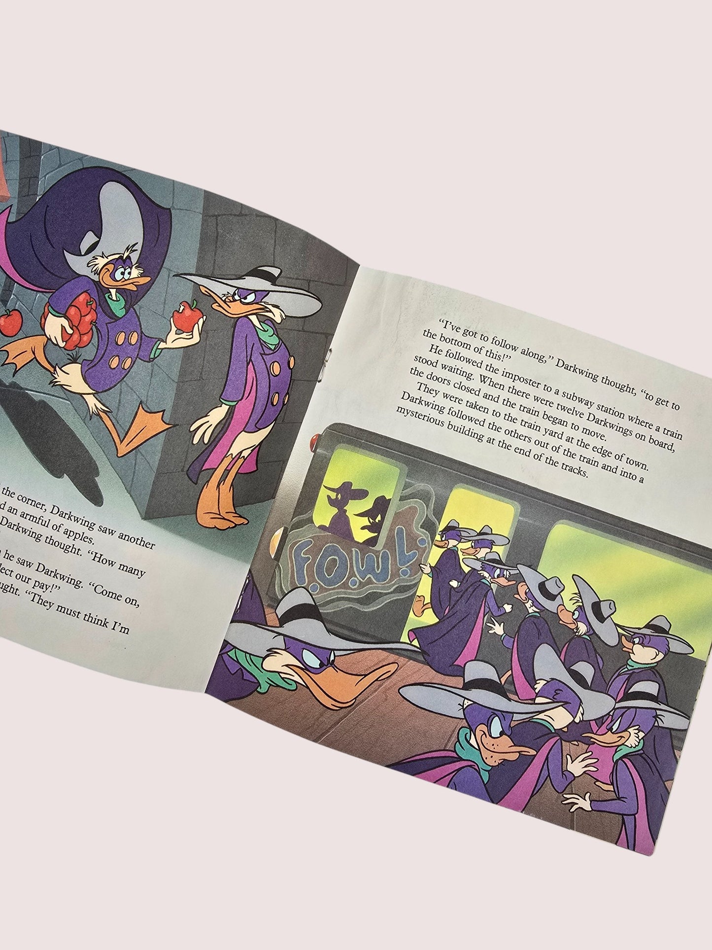 Vintage Darkwing Duck paperback book