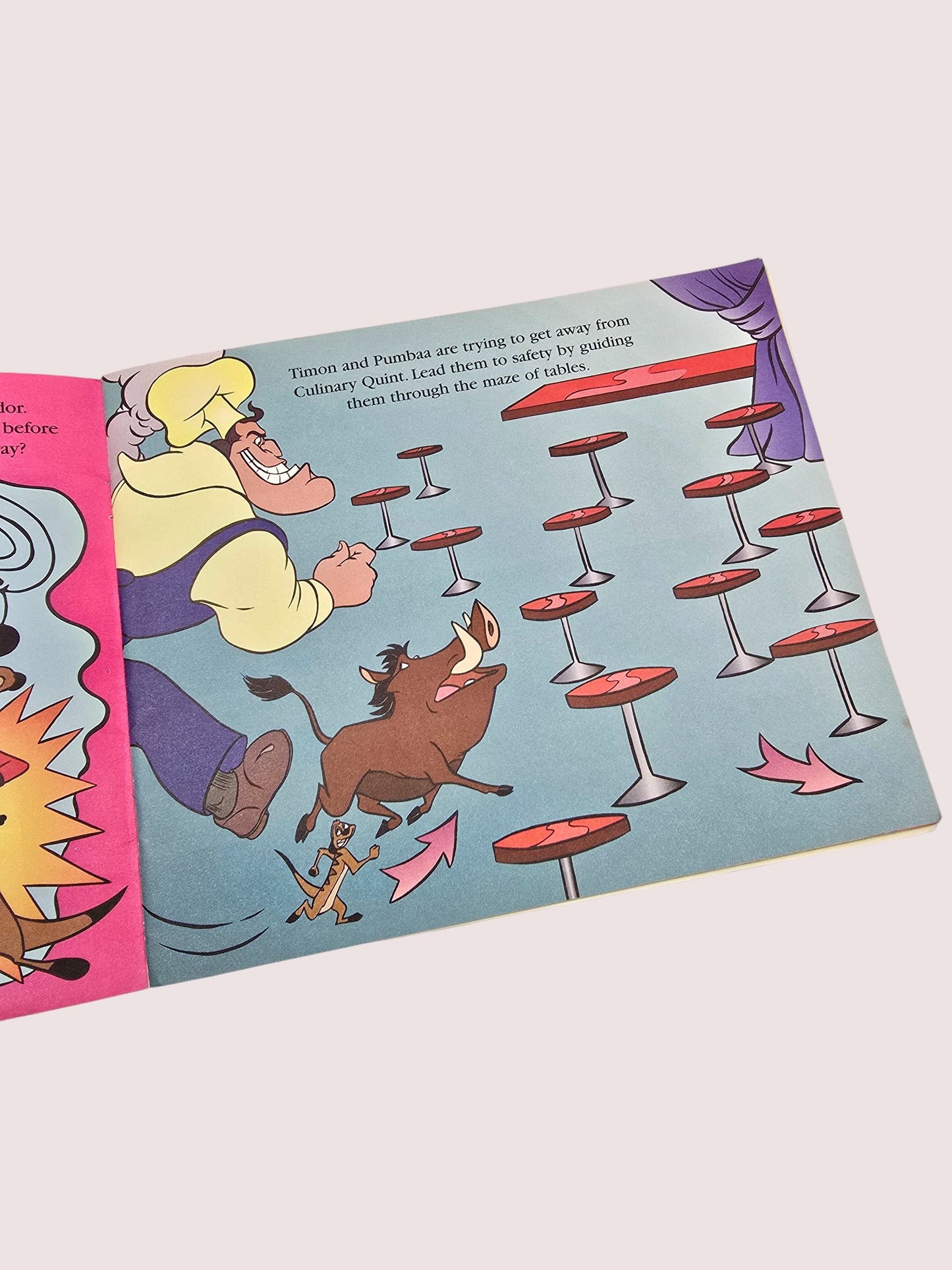 Vintage Lion Ling mazes and puzzles paperback book