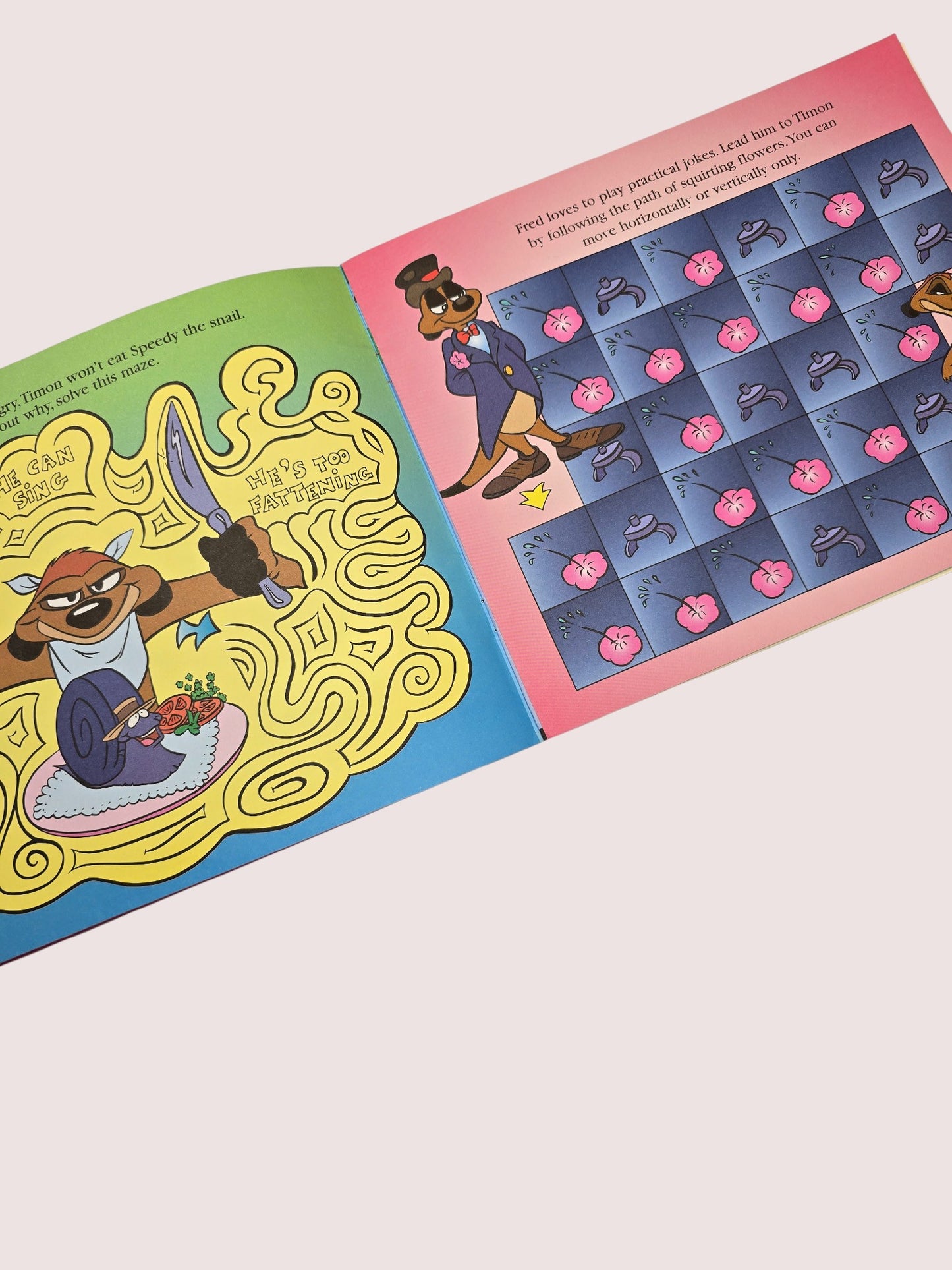 Vintage Lion Ling mazes and puzzles paperback book