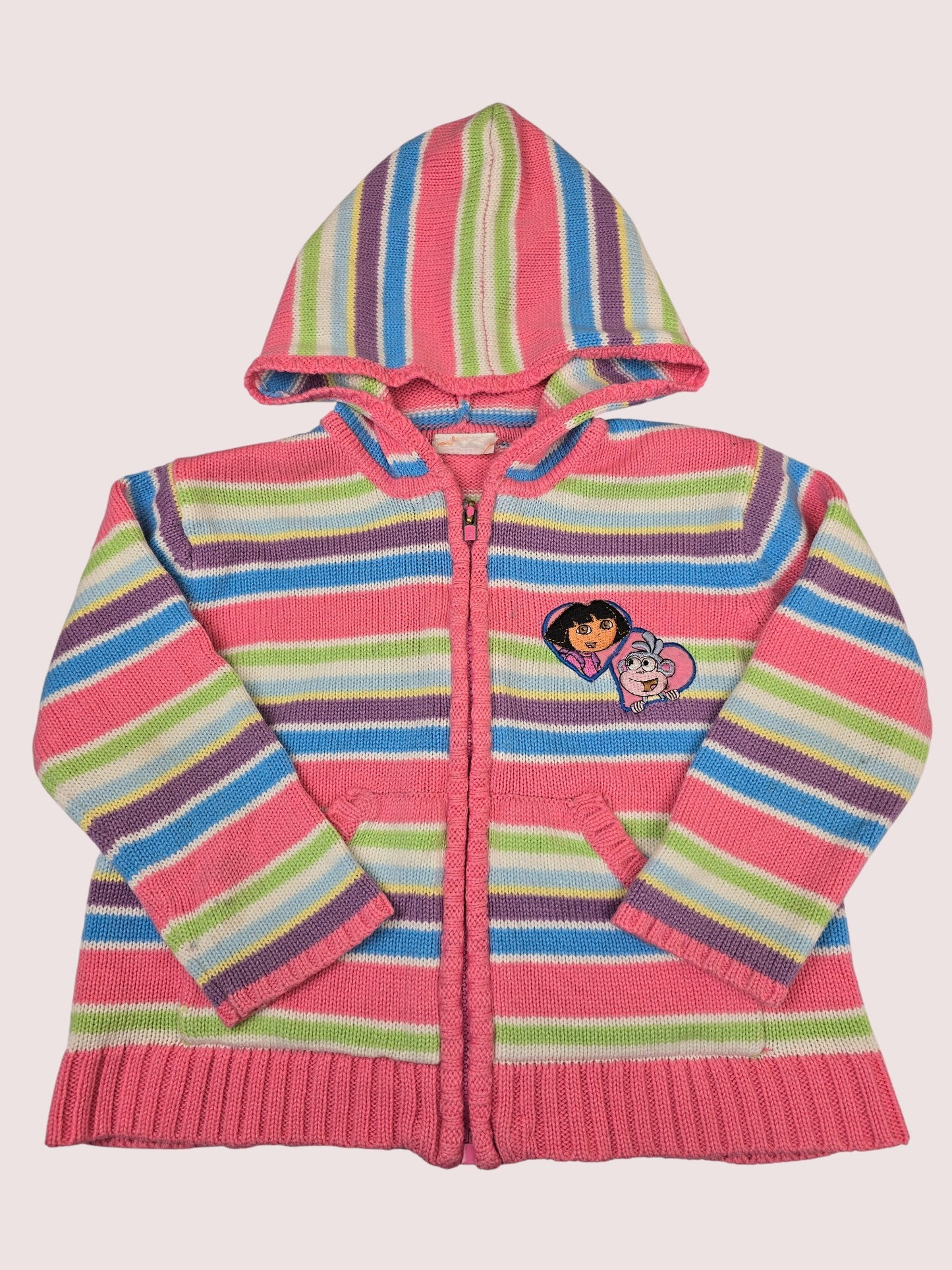 Y2K Dora two piece sweater and jeans set 3T