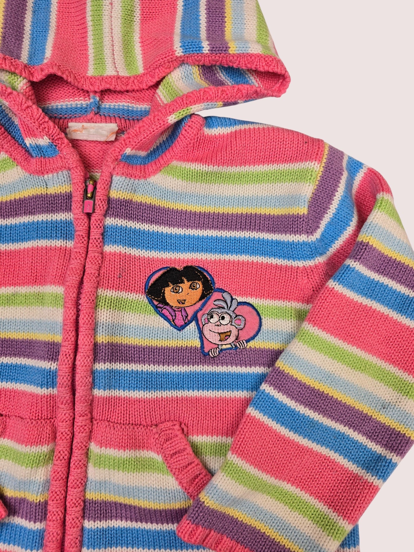 Y2K Dora two piece sweater and jeans set 3T