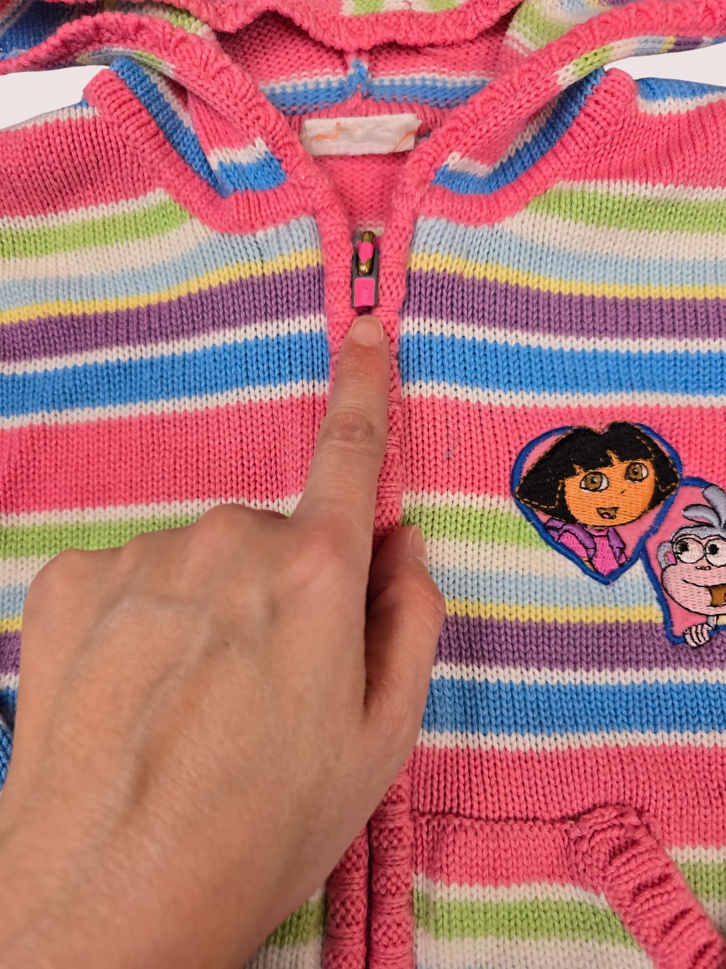 Y2K Dora two piece sweater and jeans set 3T