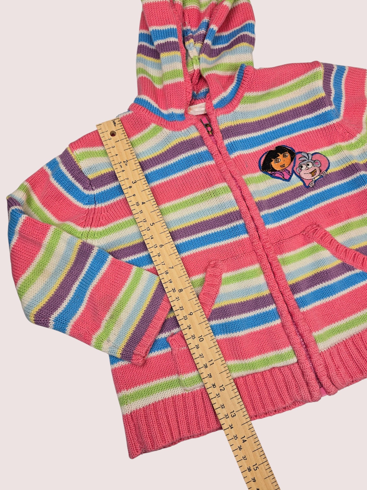 Y2K Dora two piece sweater and jeans set 3T