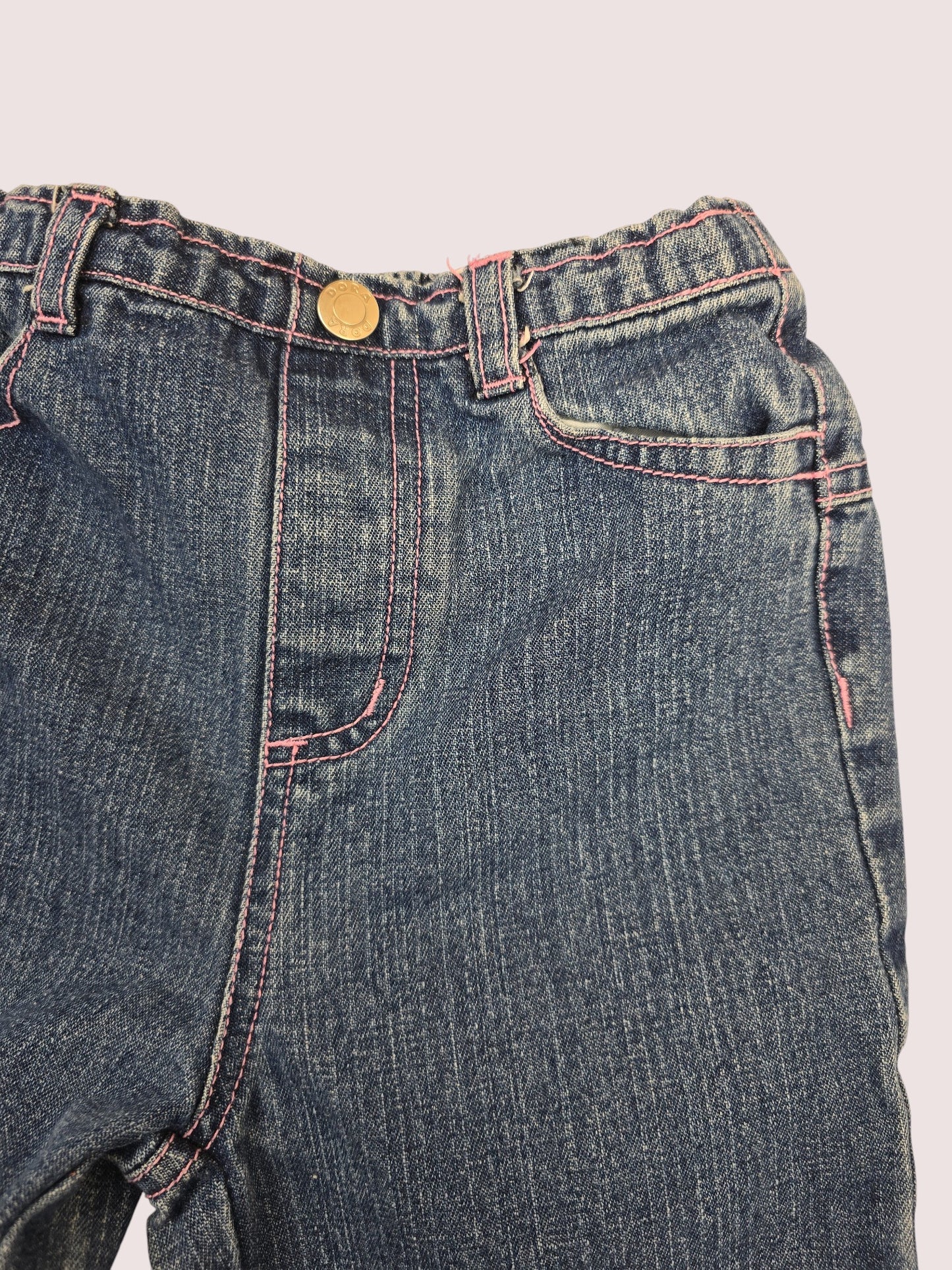 Y2K Dora two piece sweater and jeans set 3T