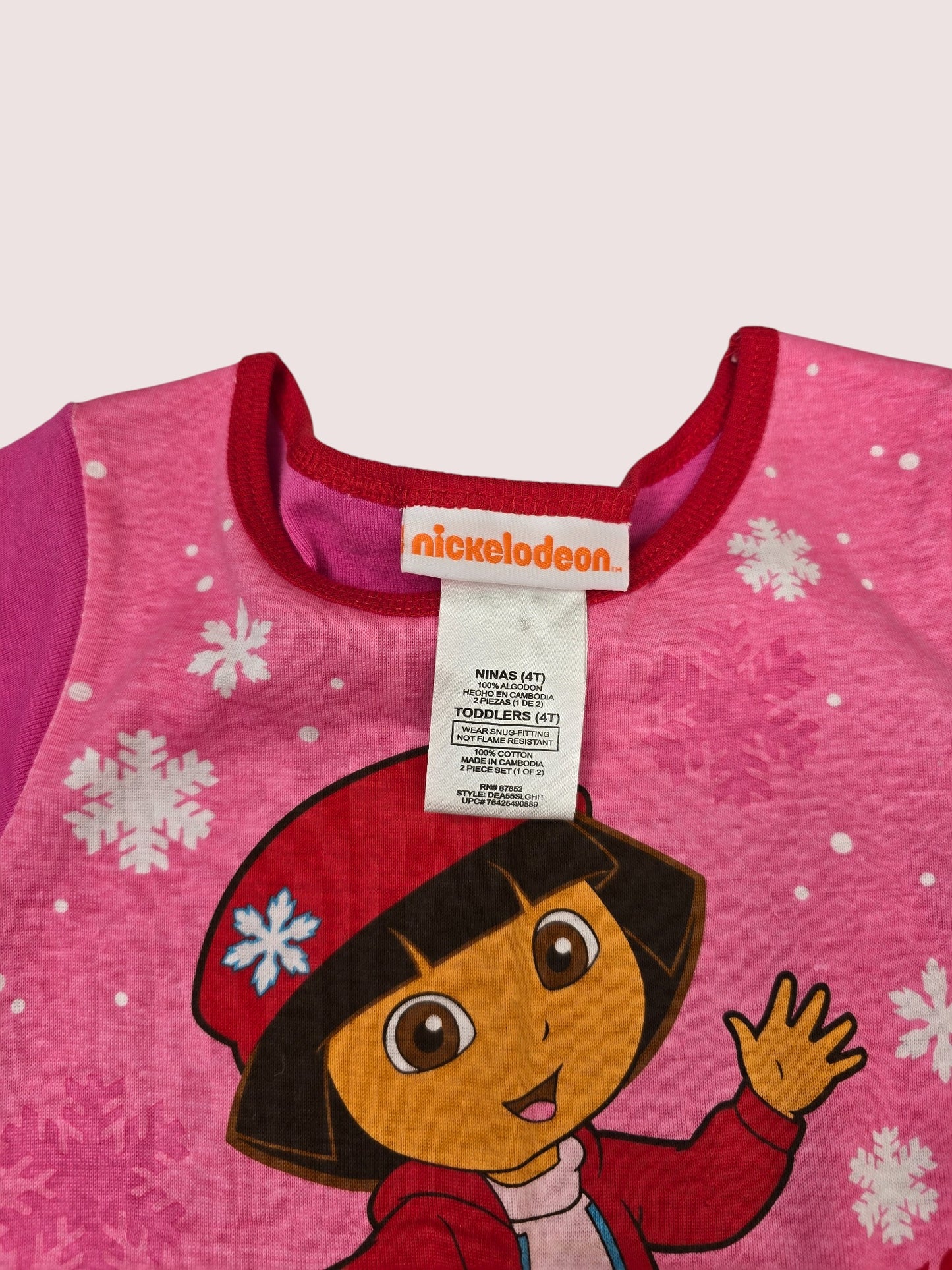 Y2K Dora two piece sleep set 4T