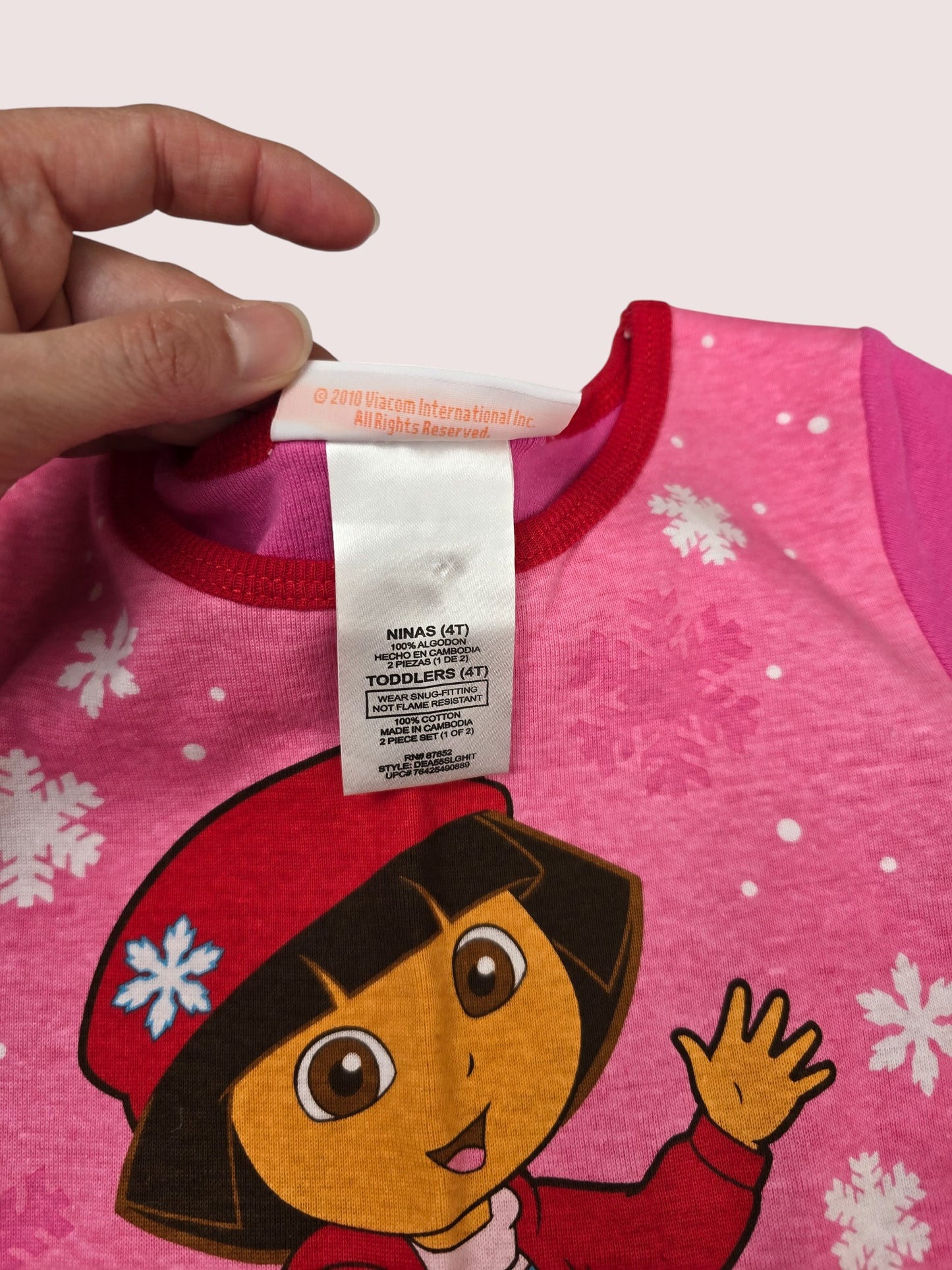 Y2K Dora two piece sleep set 4T