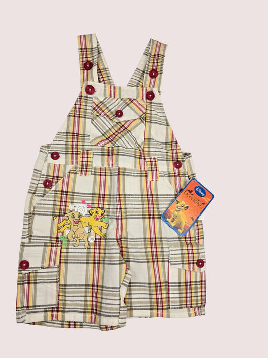Lion King shortalls Tagged L, approx 12-18m