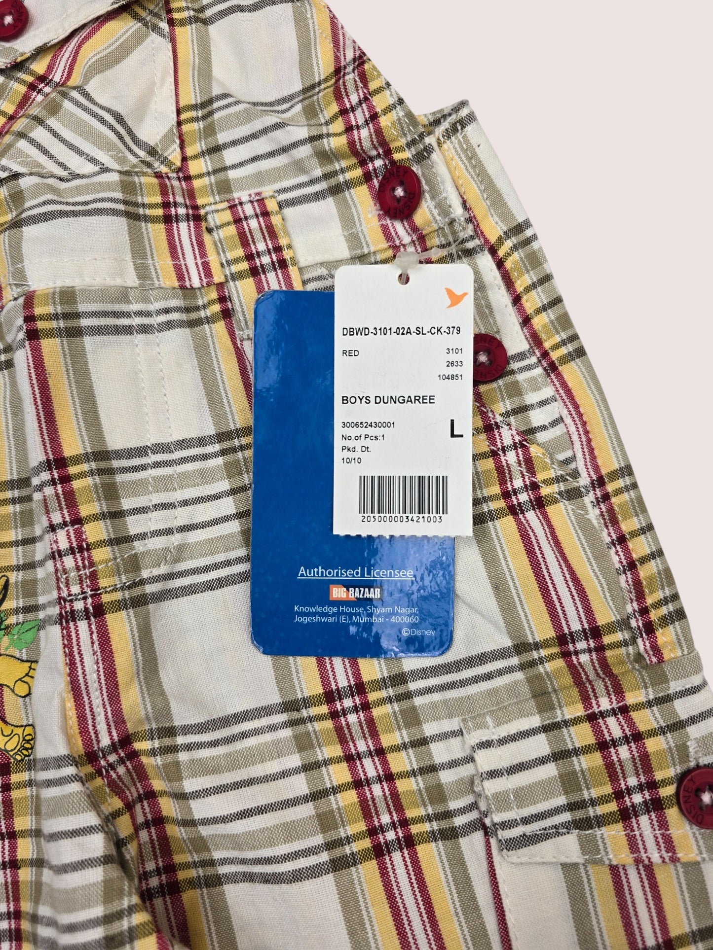 Lion King shortalls Tagged L, approx 12-18m