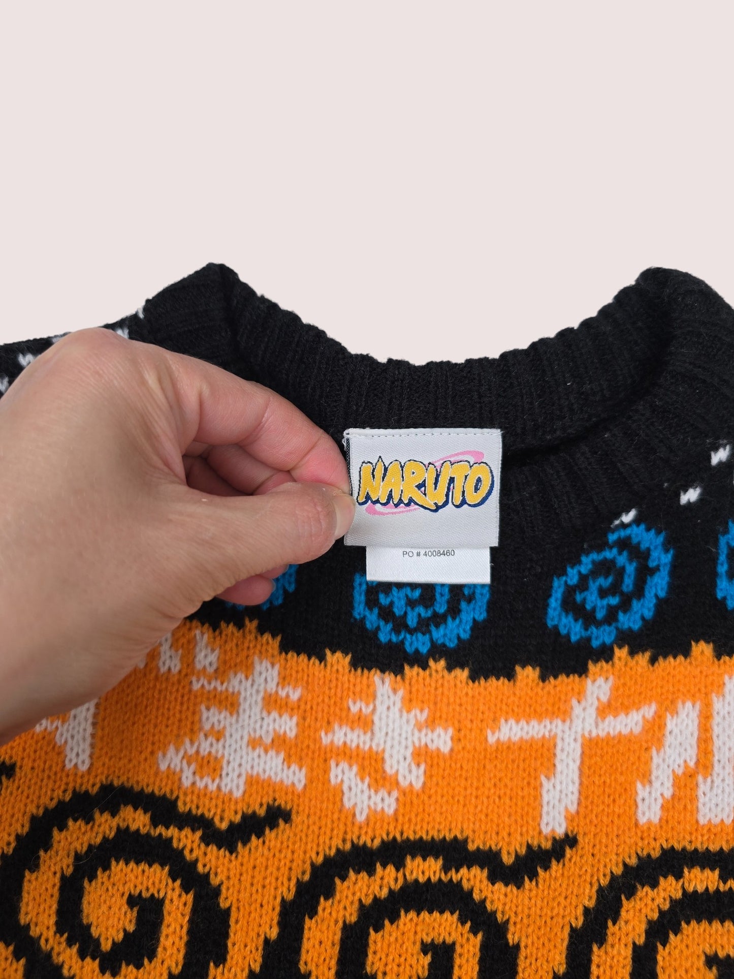Y2K Naruto acrylic knit sweater 4T