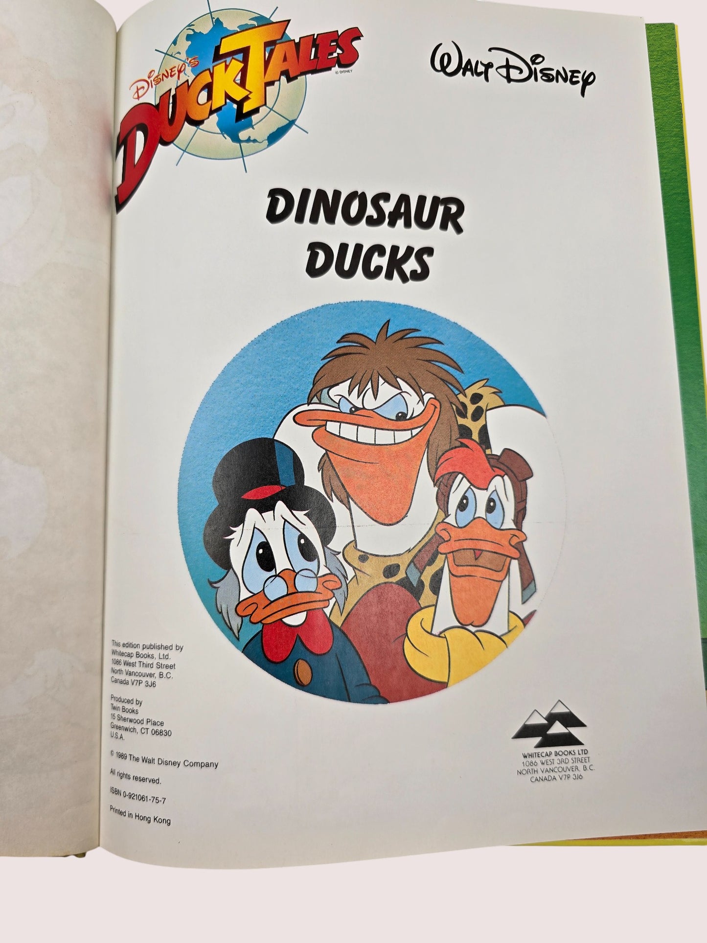 Vintage DuckTales hardcover book