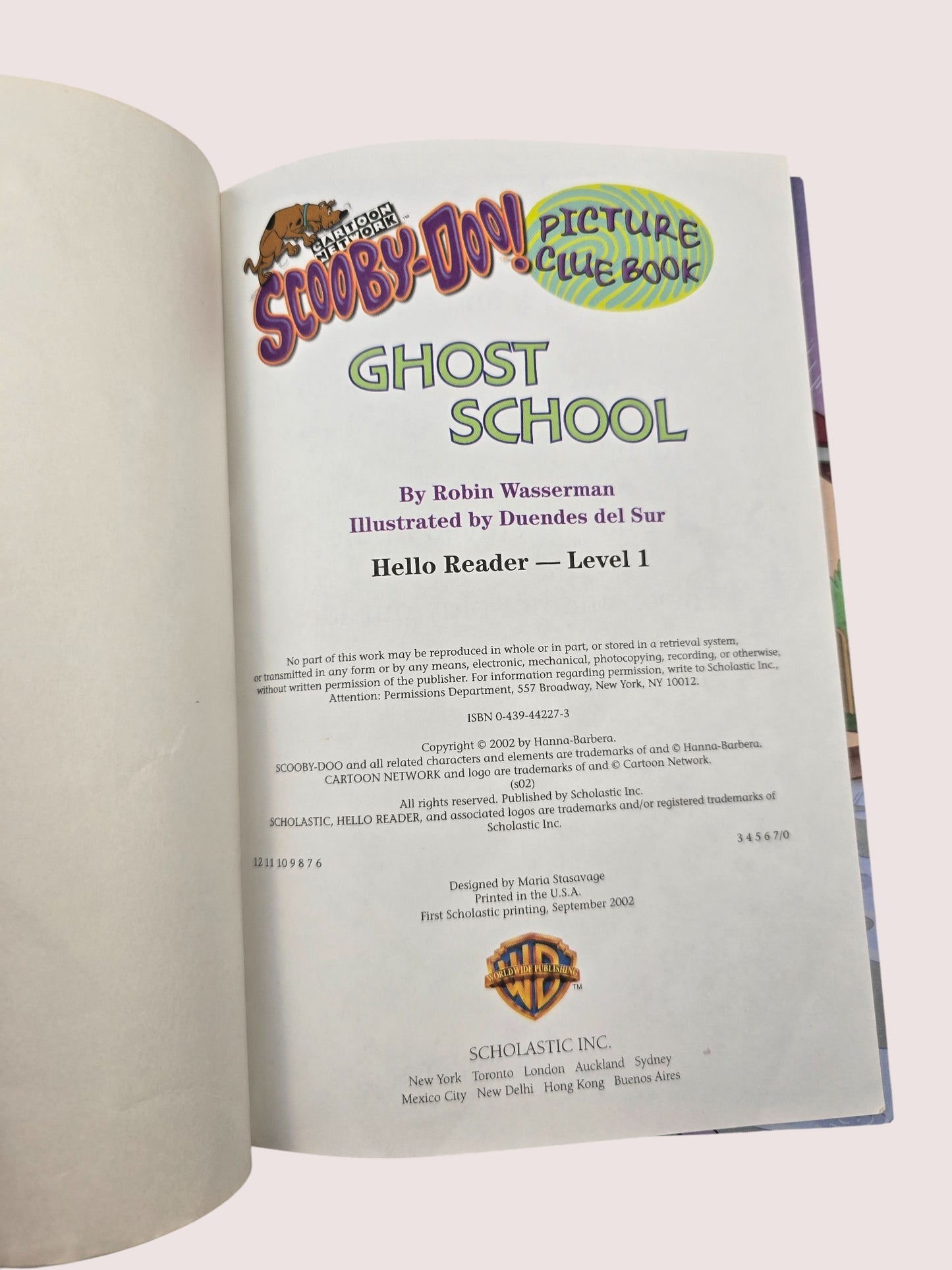 Scooby Doo paperback "Ghost School"
