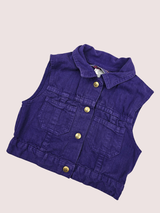 Vintage denim vest best fit 4-5T