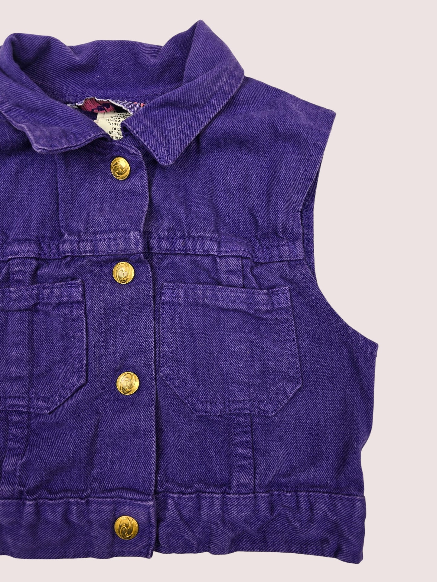 Vintage denim vest best fit 4-5T