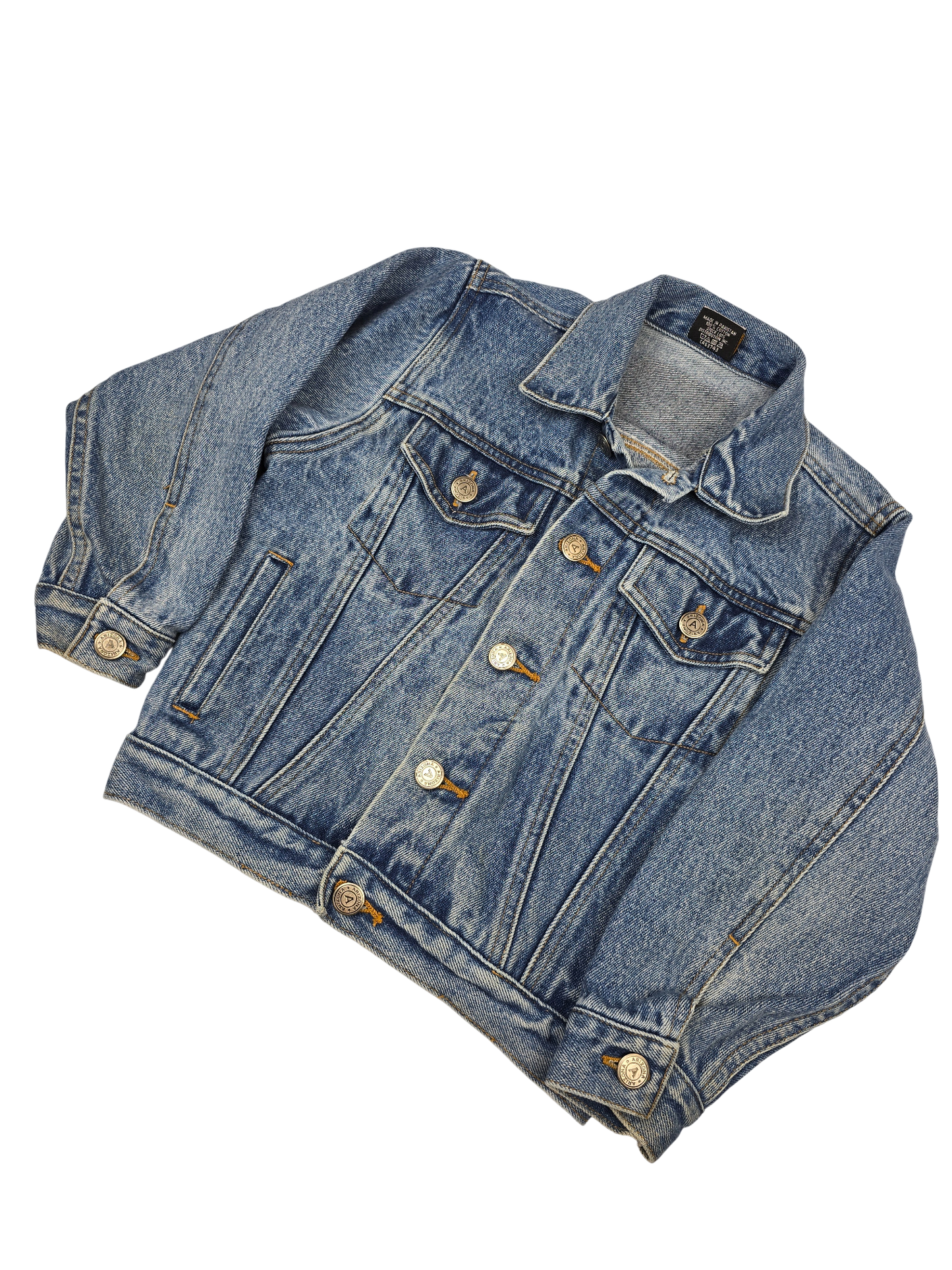 Vintage lightwash denim jacket best fit 7-9Y