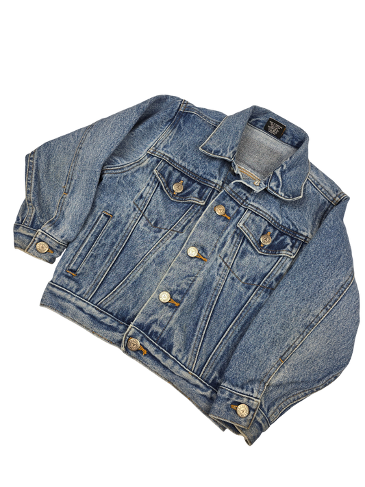 Vintage lightwash denim jacket best fit 7-9Y
