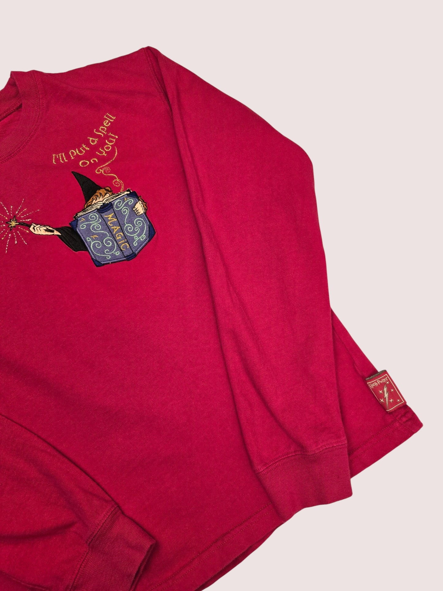 Y2K Harry Potter long sleeve shirt With 3D embroidered Hermione 8-12Y