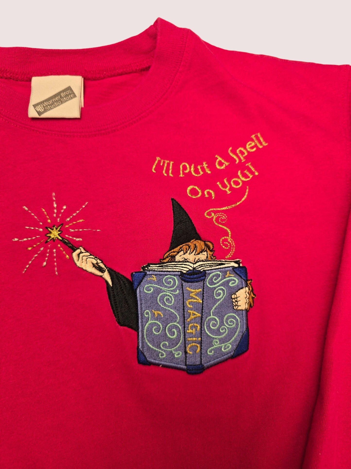 Y2K Harry Potter long sleeve shirt With 3D embroidered Hermione 8-12Y