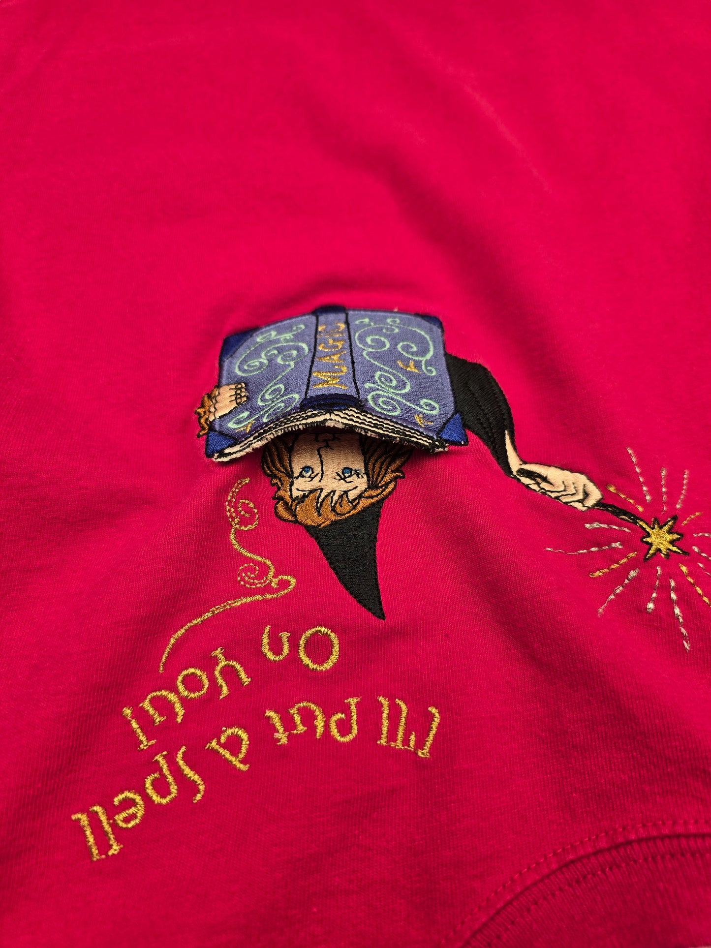 Y2K Harry Potter long sleeve shirt With 3D embroidered Hermione 8-12Y