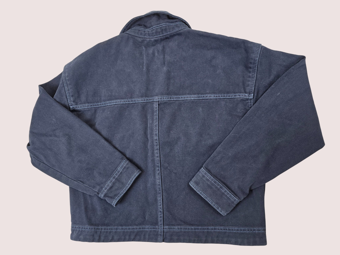 Zara cropped denim chore coat 13-14Y