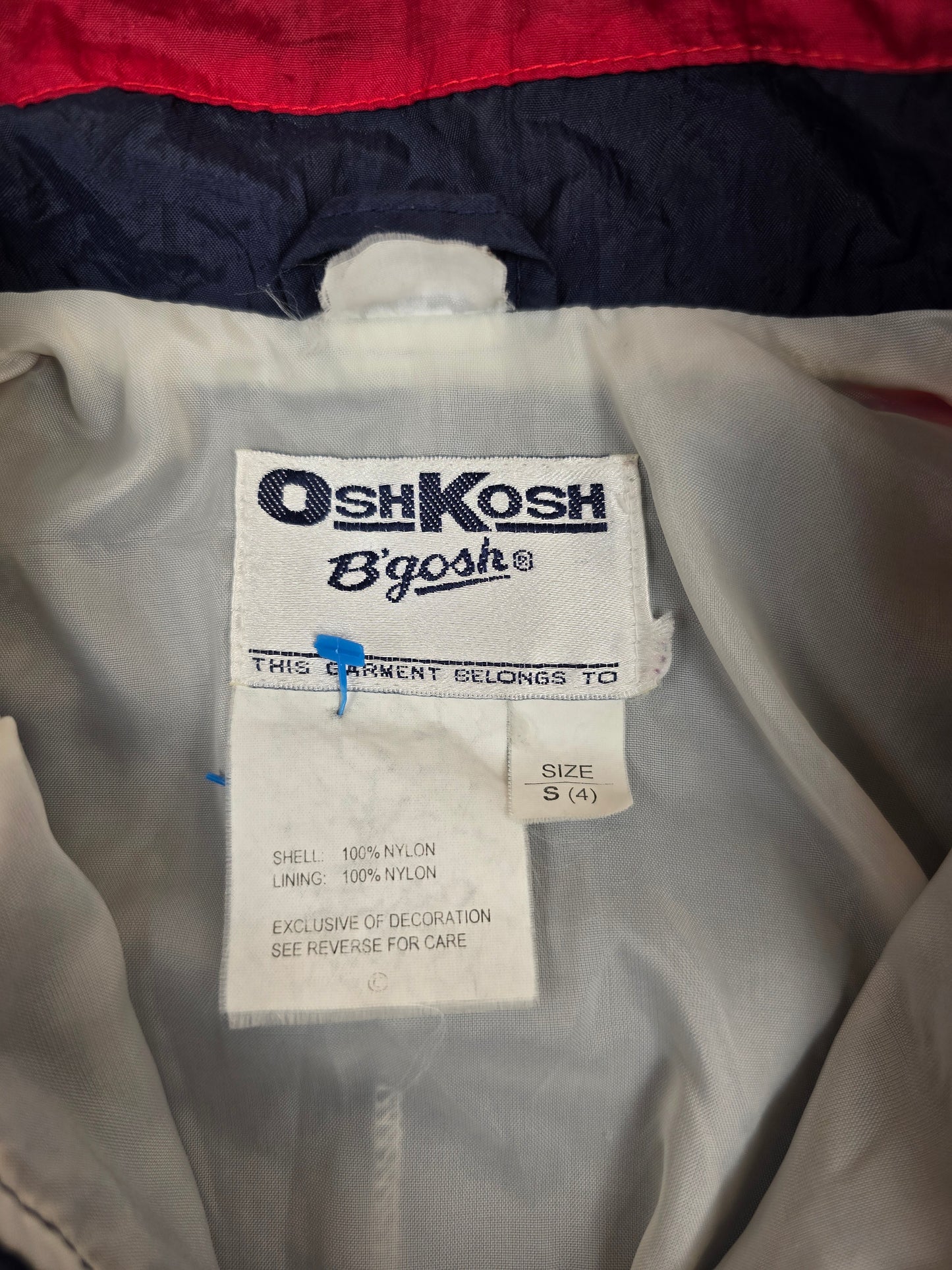 Vintage Oshkosh lightly lined windbreaker 4T